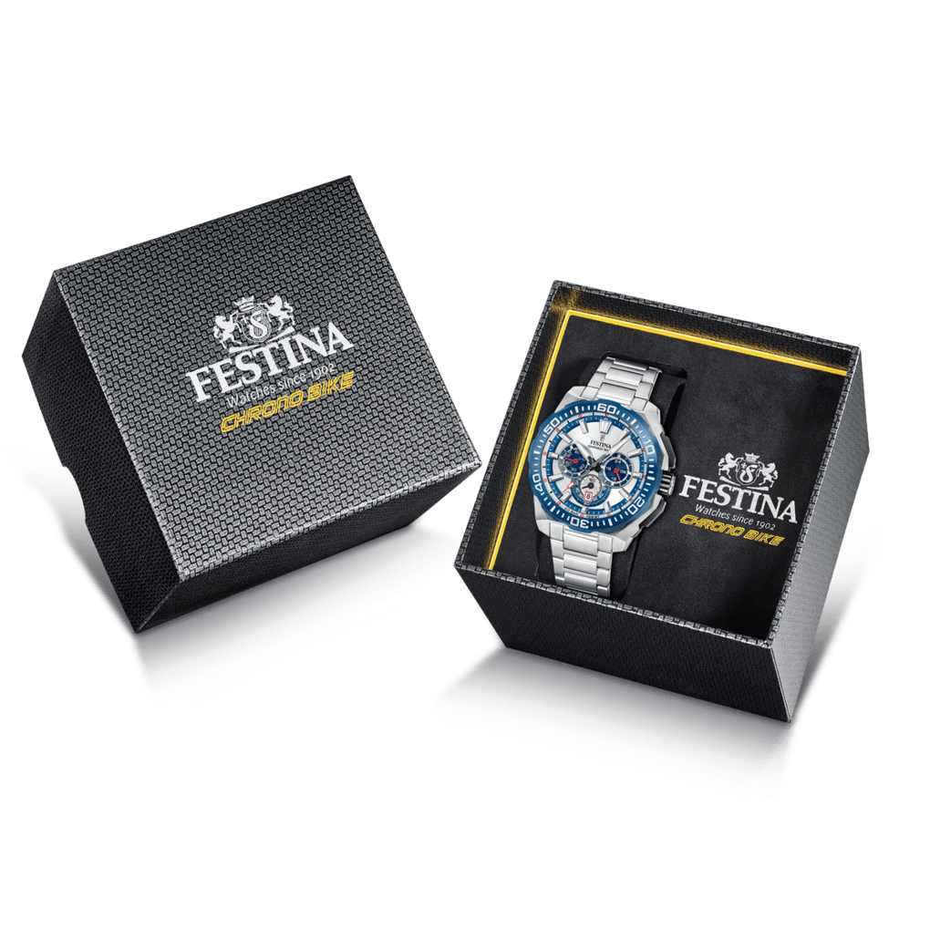 Montre Festina Chronobike F20724/1 Argent, Bracelet Acier, Homme