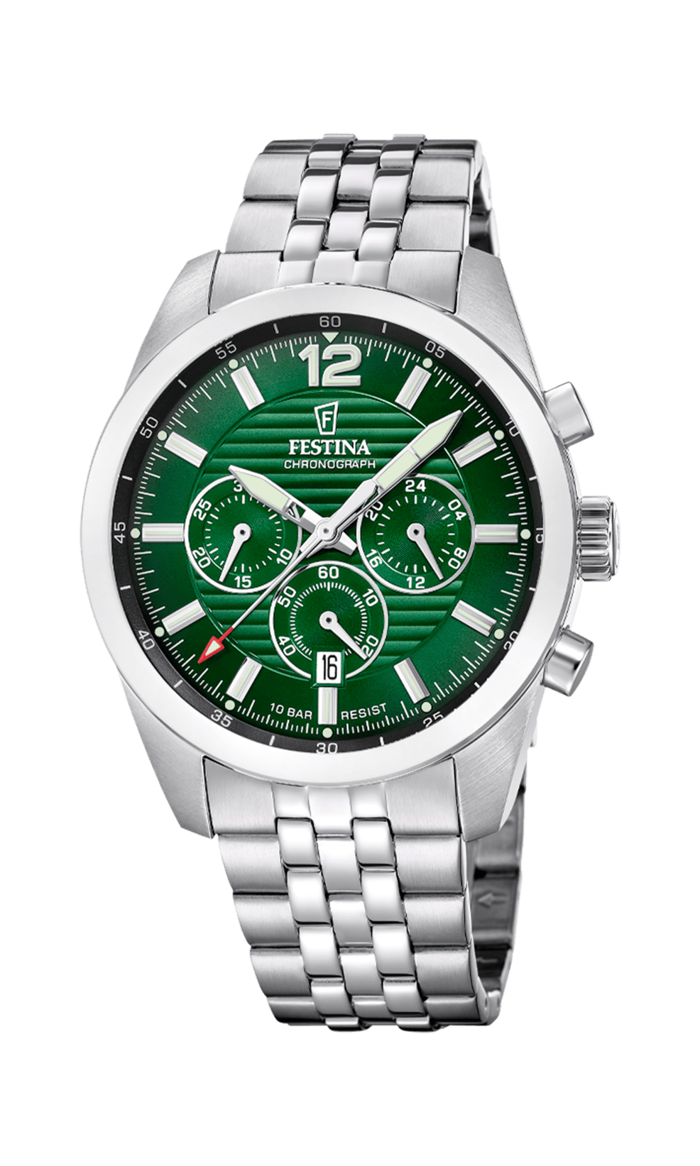 Montre Festina Chronograph F20742/5 Vert, Homme
