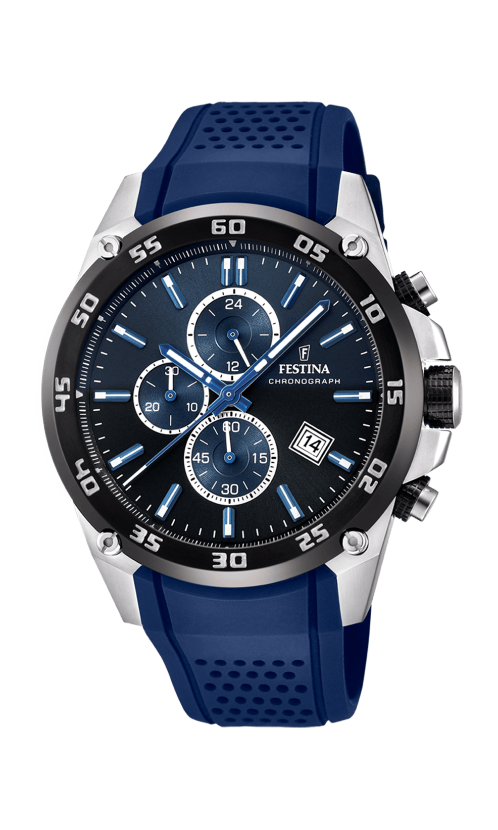 Montre Festina The Originals F20330/A Bleu, Bracelet Caoutchouc, Homme