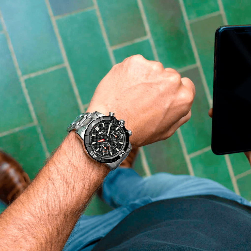 Montre Lotus Connected 18810/2 Noir, Bracelet Acier, Homme