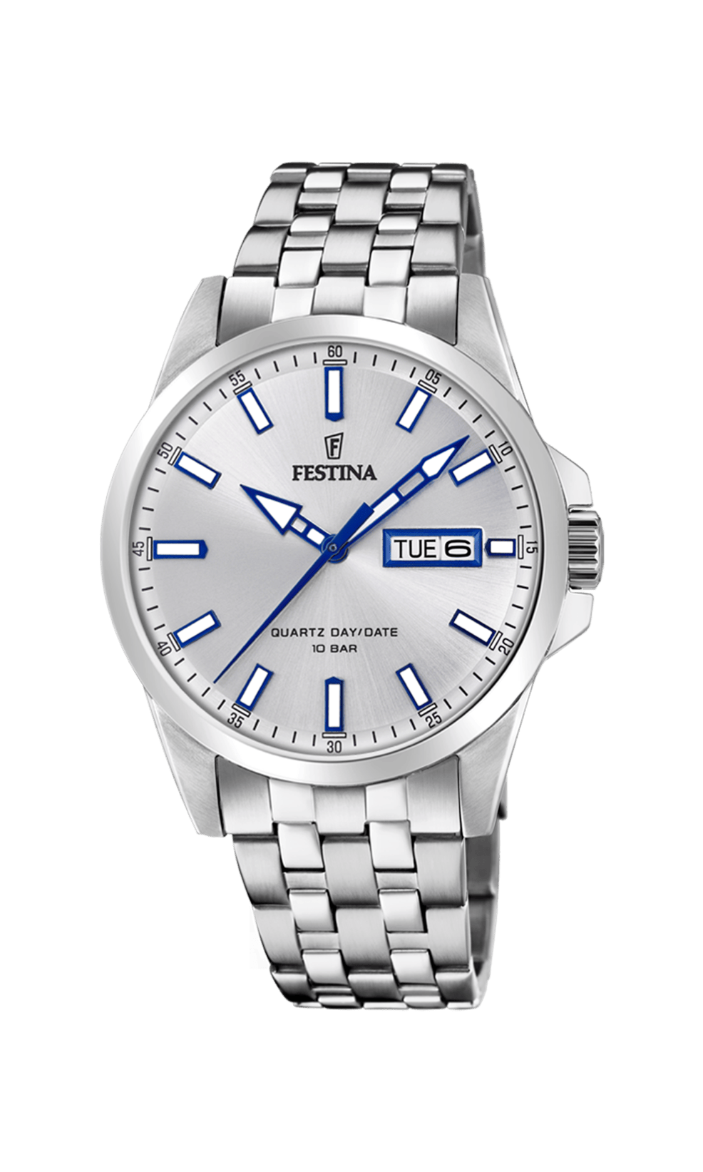 Montre Festina Classics F20357/1 Argent, Bracelet Acier, Homme