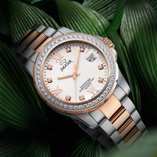 Montre Jaguar Cosmopolitan J894/1 Argent, Bracelet Acier, Femme