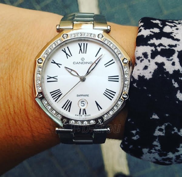Montre Candino Lady Casual C4525/2 Blanc, Bracelet Acier, Femme