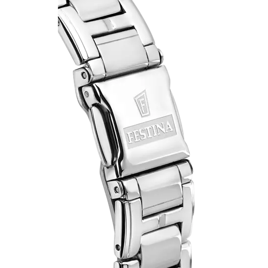 Montre Festina Boyfriend F20391/1 Blanc, Bracelet Acier, Femme