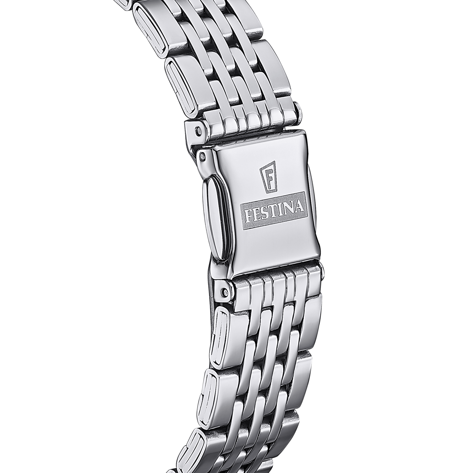 Montre Festina Classics F16748/2 Blanc, Bracelet Acier, Femme