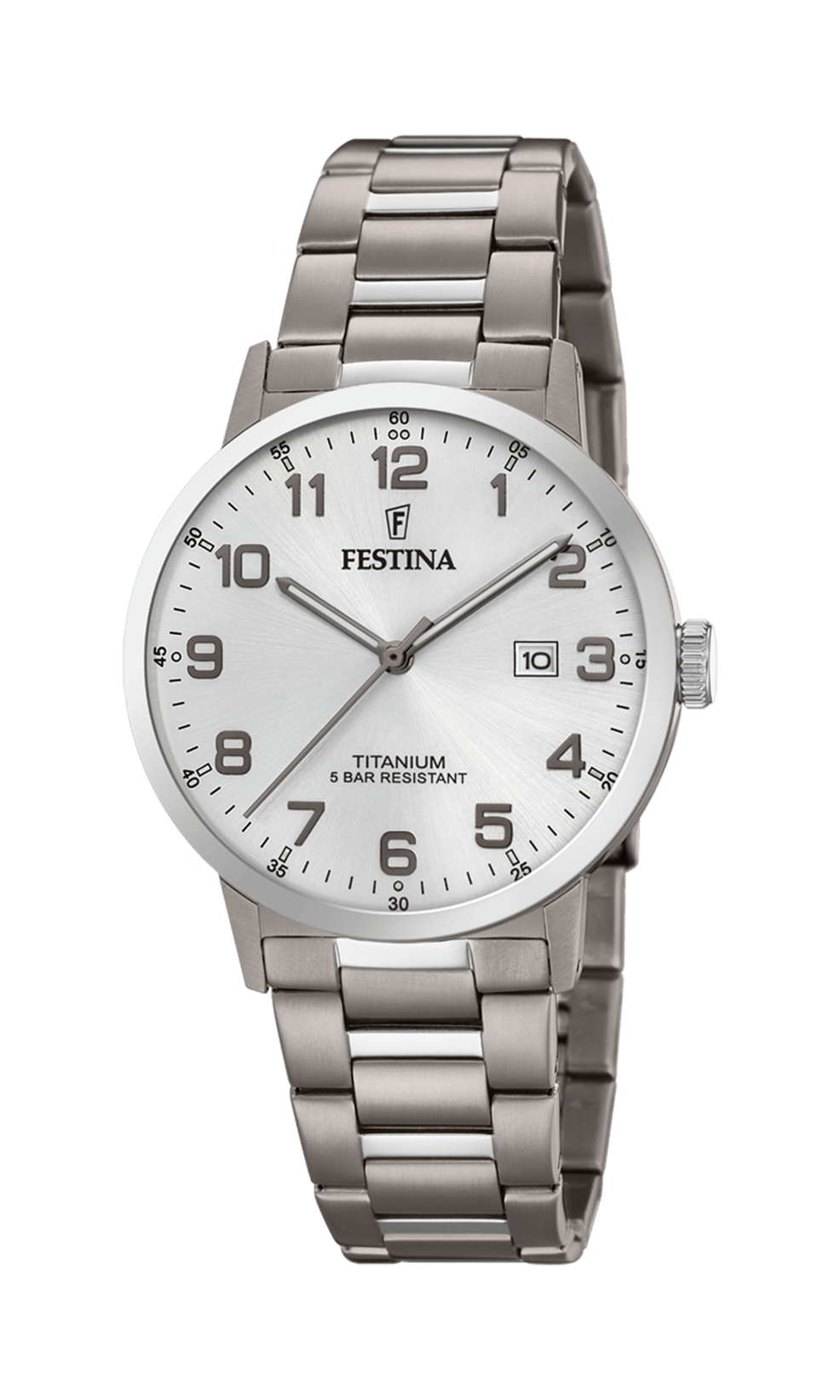 Montre Festina Classics F20435/1 Argent, Bracelet Titane, Homme