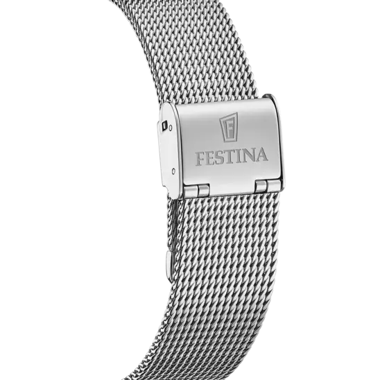 Montre Festina Automatic F20534/1 Gris, Bracelet Acier, Homme