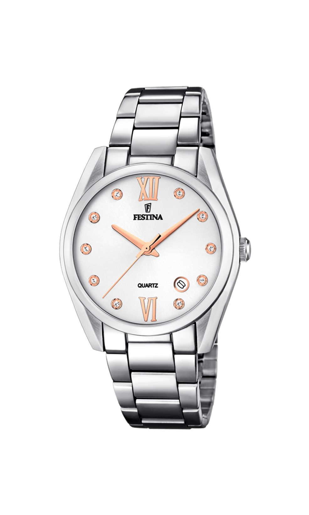 Montre Festina Classics F16790/A Gris, Bracelet Acier, Femme