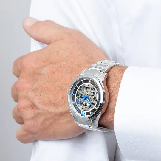 Montre Festina Automatic F20630/2 Bleu, Bracelet Acier, Homme