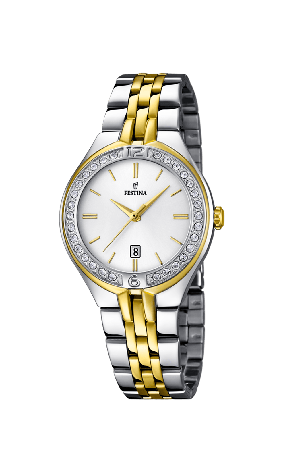 Montre Festina Classics F16868/1 Gris, Bracelet Acier, Femme