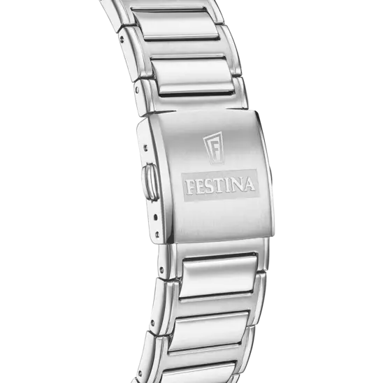 Montre Festina Chronograph F20635/1 Gris, Bracelet Acier, Homme