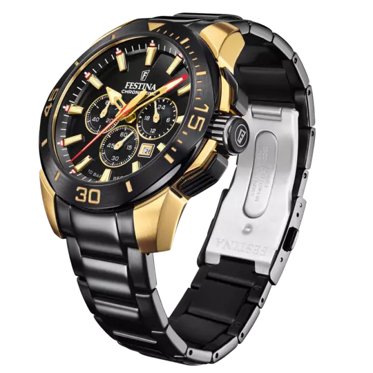 Montre Festina Special Edition F20644/1 Noir, Bracelet Acier, Homme