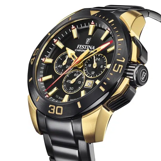 Montre Festina Special Edition F20644/1 Noir, Bracelet Acier, Homme