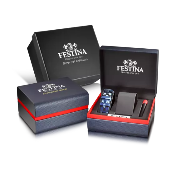 Montre Festina Special Edition F20644/1 Noir, Bracelet Acier, Homme