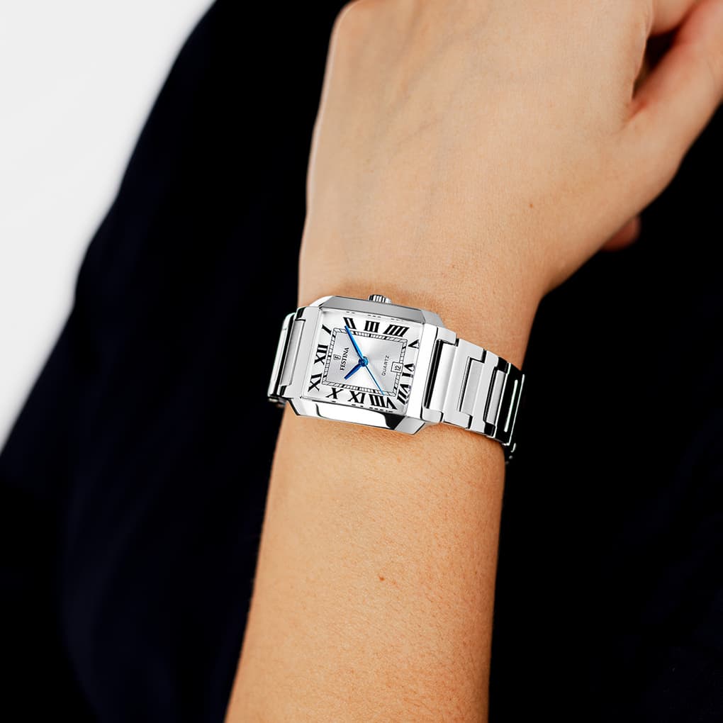 Montre Festina On the Square F20679/1 Gris, Femme